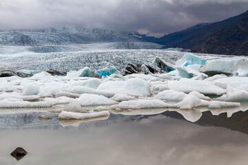 Fjallsarlon Glacier Lagoon, Iceland, Europe