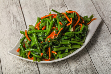 Pickled fern salad with korean carrots
