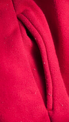Bolsillo de pantalón de chándal de algodón rojo