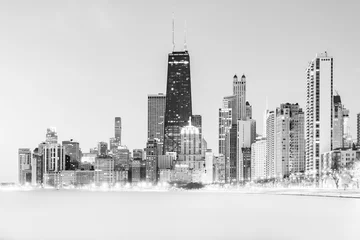 Gordijnen chicago skyline © romanb321