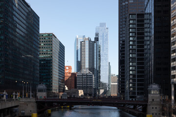 Fototapeta na wymiar buildings in Chicago 