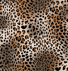 Seamless leopard design pattern, animal print.