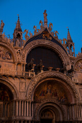 Basilica di San Marco on main square of Venice, Italy. Beautiful church in Venezia