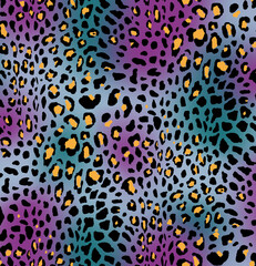 Seamless leopard design pattern, animal print.