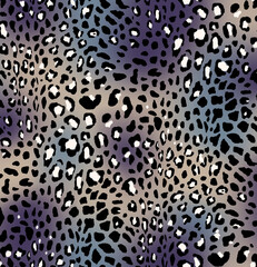 Seamless leopard design pattern, animal print.