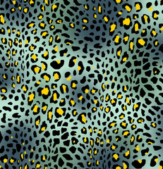 Seamless leopard design pattern, animal print.