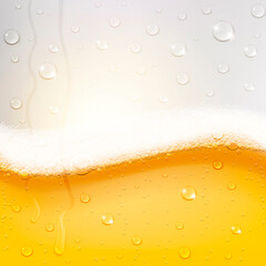 Cold Beer Texture with Condensation Drops