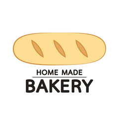 Bakery logo. Bread logo design. Bread on white background.