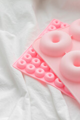 Easter cake molds pink color, chocolate silicone molds