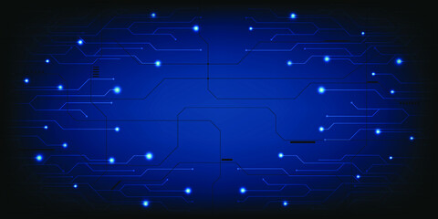 Digital future technology background with hi tech flat wall digital grid line elements and each glowing light of energy.Vector illustration.