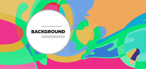Vector colorful liquid abstract background pattern