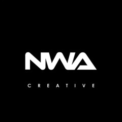 NWA Letter Initial Logo Design Template Vector Illustration