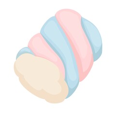 Marshmallows Candy Vector.