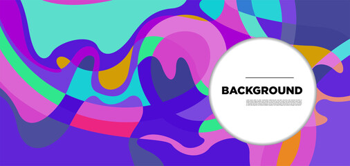 Vector colorful liquid abstract background pattern