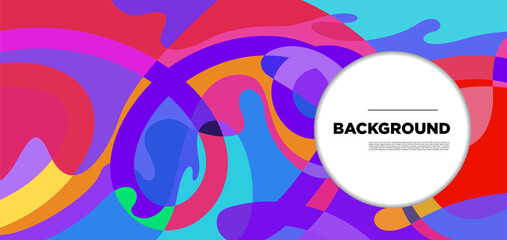 Obraz premium Vector colorful liquid abstract background pattern