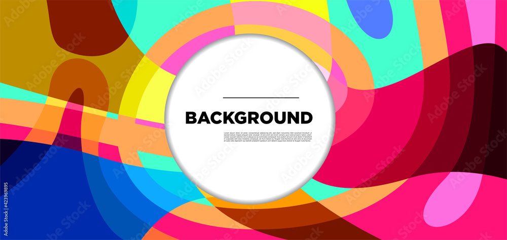 Poster vector colorful liquid abstract background pattern