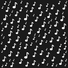 Music note  flat icon. Simple style musical background symbol. Logo design element. T-shirt printing.  Vector for sticker.