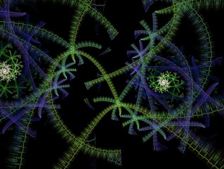 Imaginatory fractal background generated Image