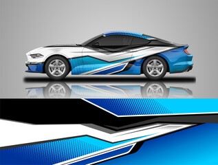 Premium racing and rally car wrap design