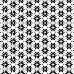 シンプルな和風パターン　白黒