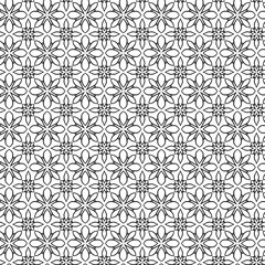 シンプルな和風パターン　白黒