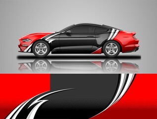 Premium racing and rally car wrap design