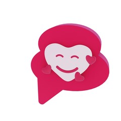 3d rlike render isolated icon