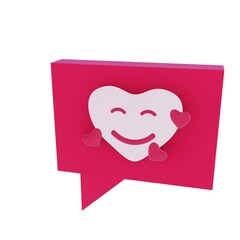 3d rlike render isolated icon