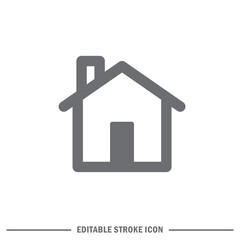 Obraz premium House vector icon. Home pictogram.
