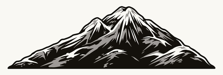 Mountain vintage concept