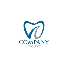 abstract logo design dental