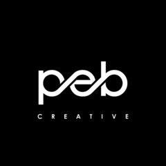 PEB Letter Initial Logo Design Template Vector Illustration