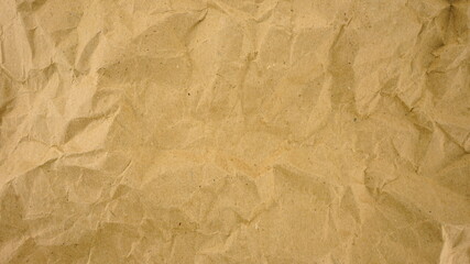 Texture  brown   crumpled paper, for any design, for abstract background, wallpaper.