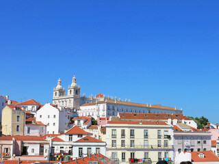 Towering White San Vincente de Fora Monastery, Lisbon, Portugal