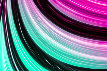 Bright futuristic abstract motion background with beautiful glowing neon colorful lines with gradient. Seamless looping. 4K video animation high quality. ProRes 422 HQ.