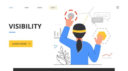 Augmented reality abstract concept