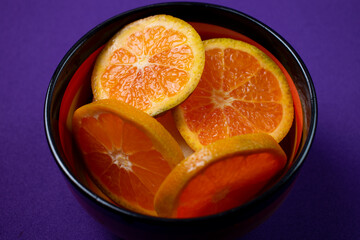orange in a bowl