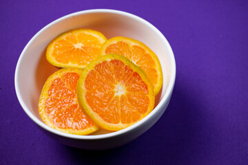 Fototapeta na wymiar bowl of oranges