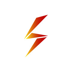 Fototapeta premium Lightning, electric power vector logo design element. Energy and thunder electricity symbol concept.