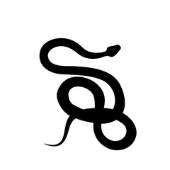 Naklejka premium Snake Vector Icon, Viper Symbol, Serpent Sign