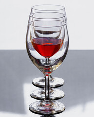 3 wine glasses