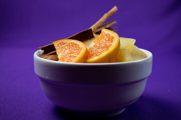 Porridge in white bowl
