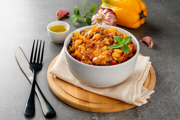 Ratatouille. Traditional French stew of summer vegetables. Traditional Ratatouille.