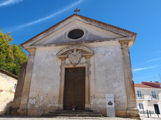 Fototapeta na wymiar Gothic chapel, church Nossa Senhora do Populo in Caldas da Rainha , Centro of Portugal