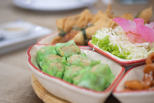 Variety of chinese appetizer as pre main course