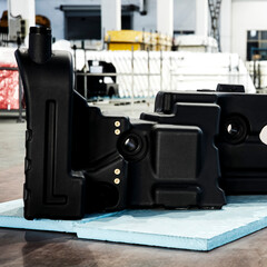 The newly developed black abrasive tools are in the factory