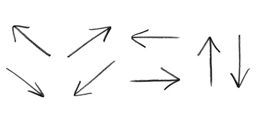 手描きの矢印　バリエーションセット