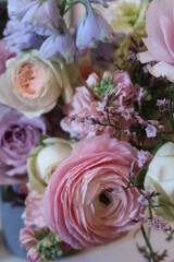 A bouquet of colorful flowers as a gift