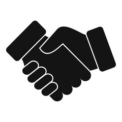 Obraz premium Credit handshake icon, simple style