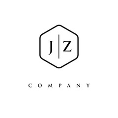 Obraz premium initial JZlogo design vector